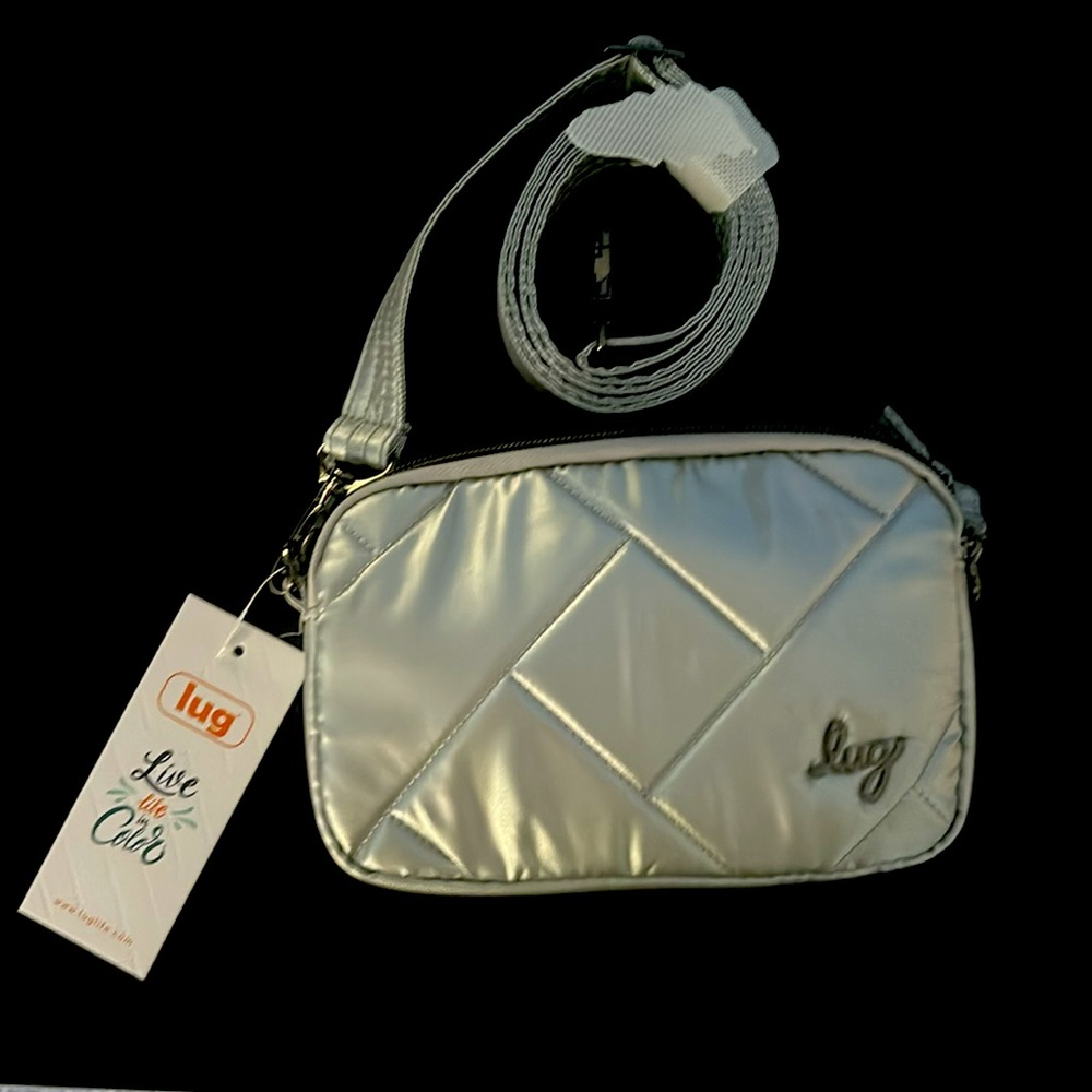 Lug Coupe Convertible Belt/Crossbody Bag NWT Silver